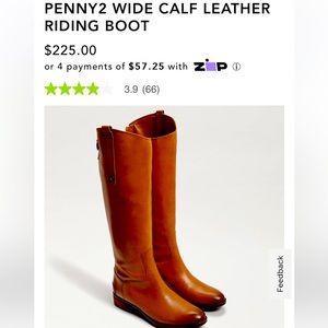 Sam Edelman Penny 2 Wide calf leather riding boot
